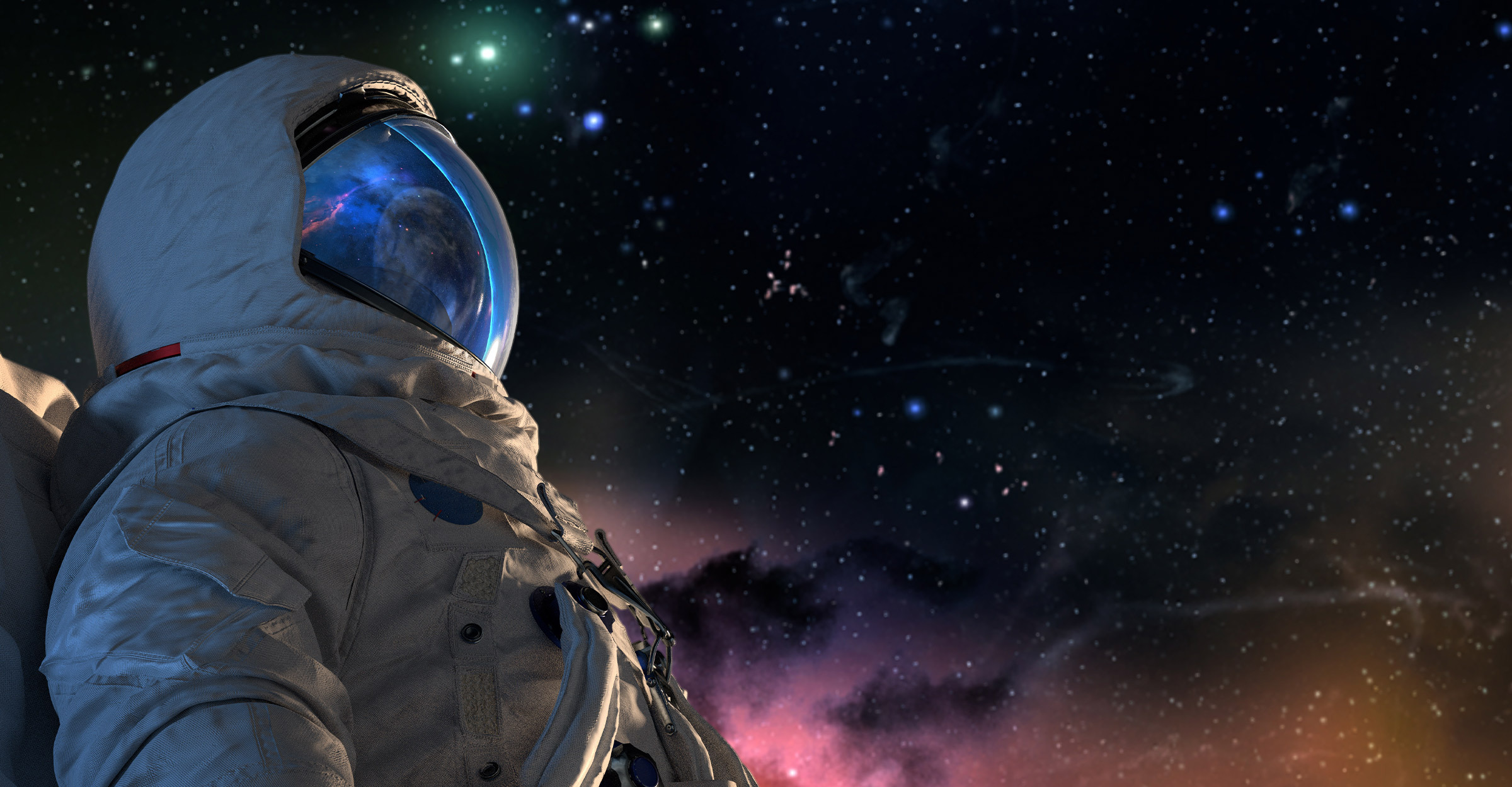 Astronaut in Night Sky